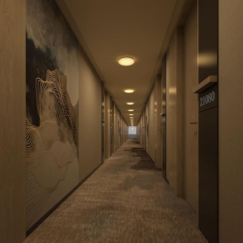 ثريا لطش دائري بمستشعر حركة