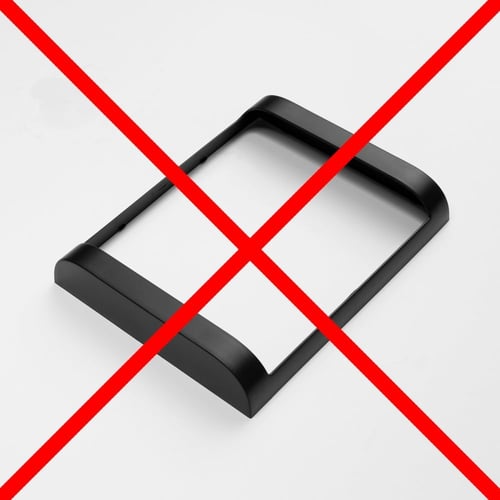 كشاف سور مربع راقي بلون اسود