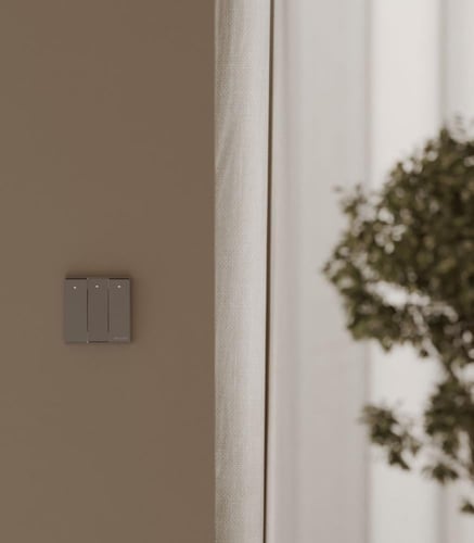 مفتاح ثلاثي مودرن رمادي برلنت