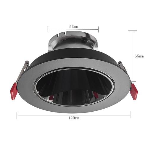 قاعدة داون لايت بعاكس داخلي أسود