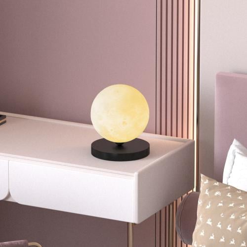 ابجورة مودرن دائرية اسود شكل القمر