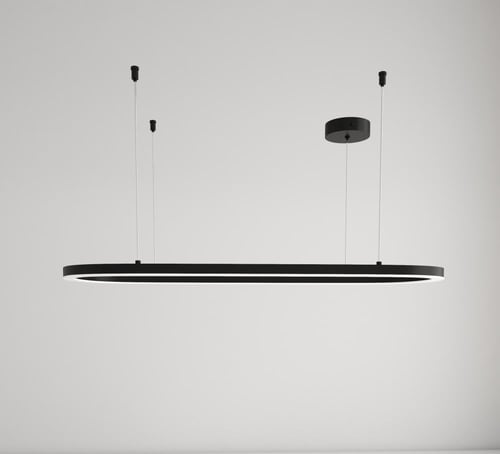 ثريا معلقة LED أسود