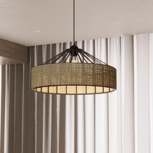 اناره دائرية علاقي حبل ملفوف يدوي