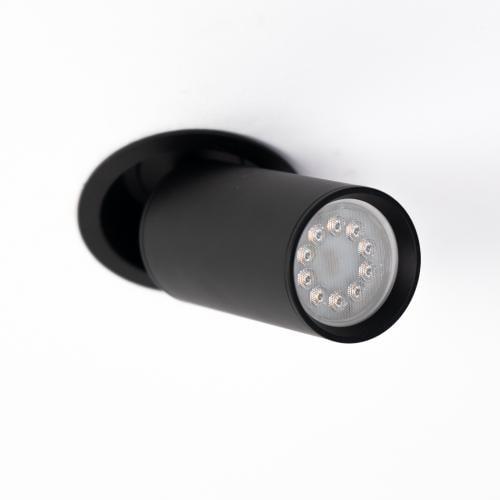 قاعدة اضاءة موجهة ألومنيوم أسود