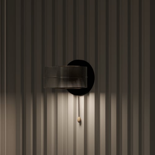 ابليك جداري اكريليك اسود وذهبي