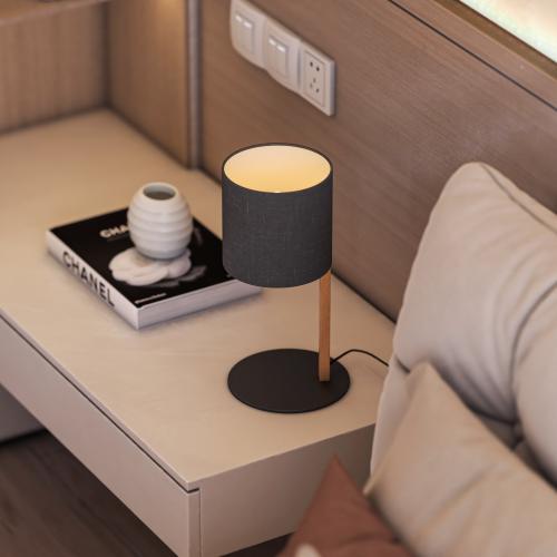 ابجورة طاولة قماش مع عمود خشبي