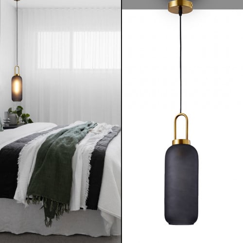 ثريا انبوبية راقية باللون الرمادي