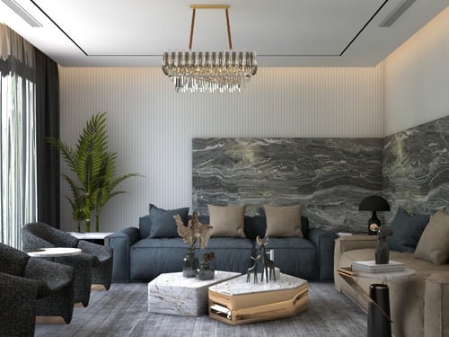 ثريا كريستال ستايل اوروبي بيضاوي راقي