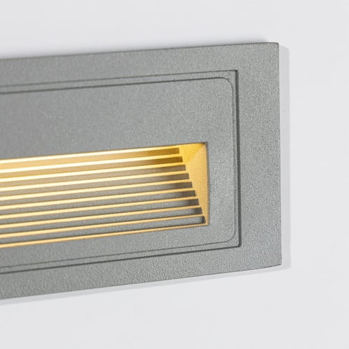 كشاف درج سلم دفن كبير إطار رمادي