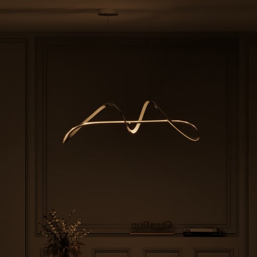 ثريا معلقة LED مقوسة