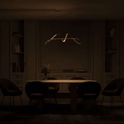 ثريا معلقة LED مقوسة