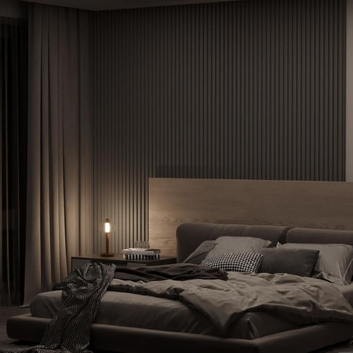 ابجورة بطارية ليد مودرن اسود وذهبي