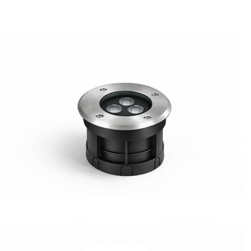Round Adjustable Recessed Ground Light 6 Watt