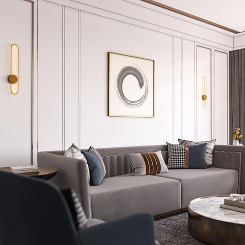 ابليك ذهبي جداري إضاءة ليد