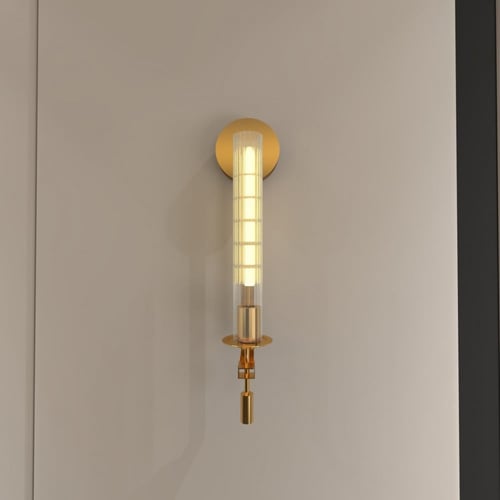 لمبة جدارية زجاج شفاف