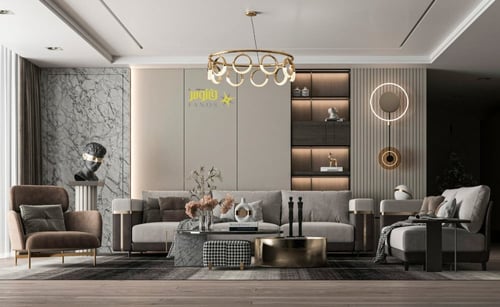 ثريا علاقي ذهبية 8 دوائر مضيئة