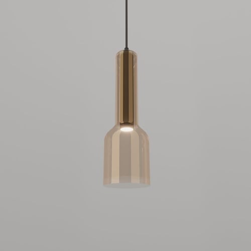 إنارة جدار معلقة زجاج عسلي