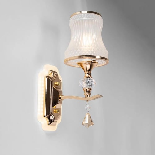 ابليك كلاسيكي داخلي مفرد شكل قمع مع كريستال