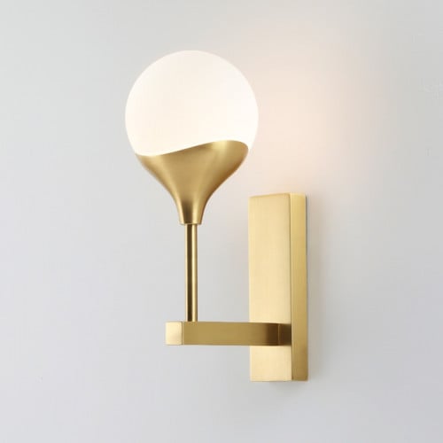 ابليك مودرن ذهبي مفرد مع زجاج مثلج