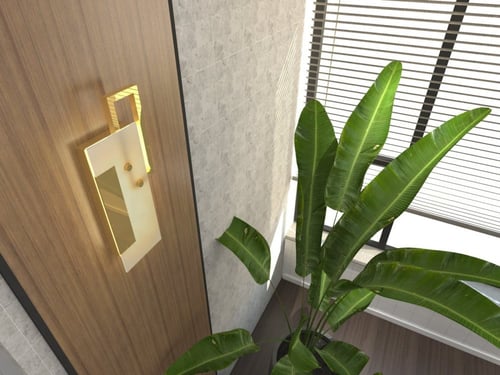 ابليك مودرن راقي اكلوريك رخامي باللون الذهبي