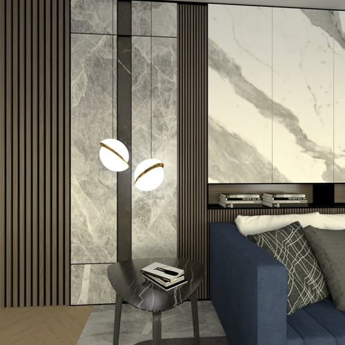 ثريا مودرن علاقي زجاج دائرية