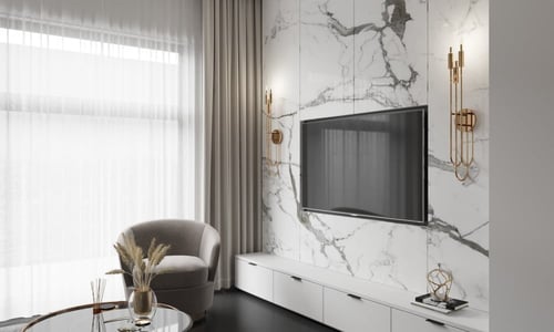 اضاءة جدارية ثلاثية مودرن باللون الذهبي