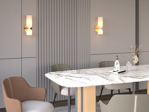 أبليك جداري مودرن أبيض راقي