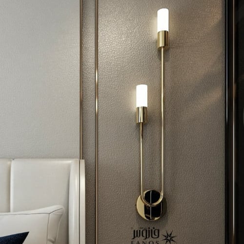 ابليك مودرن ذهبي راقي بإضاءة مزدوجة