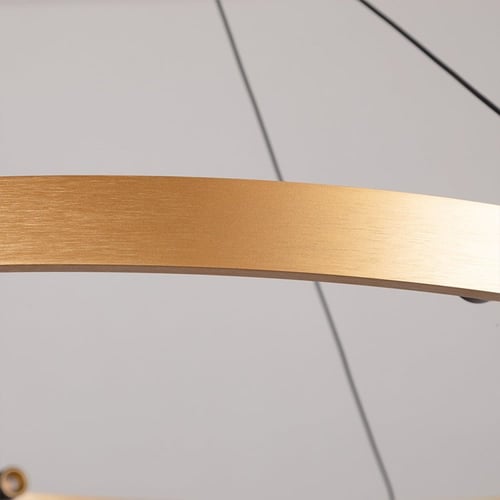 ثريا علاقي دائرية ذهبية ليد مودرن 100سم