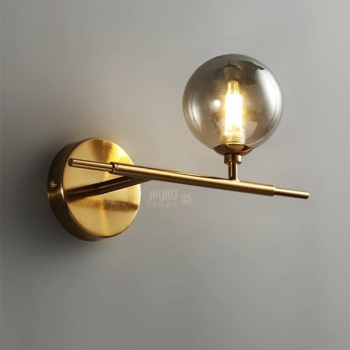 ابليك مودرن ذهبي زجاج شفاف رمادي