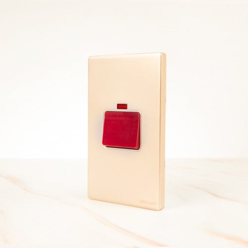 مفتاح مكيف 45 أمبير مودرن ذهبي برلنت