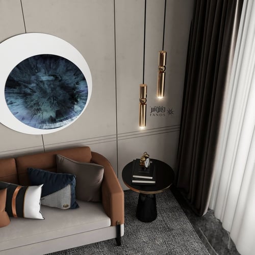 ثريا علاقية مودرن راقية بلون ذهبي