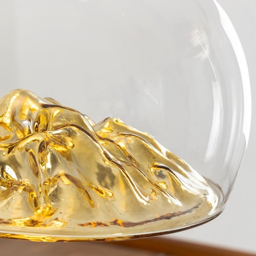 ثريا مودرن راقية زجاج مع رسمة جبل