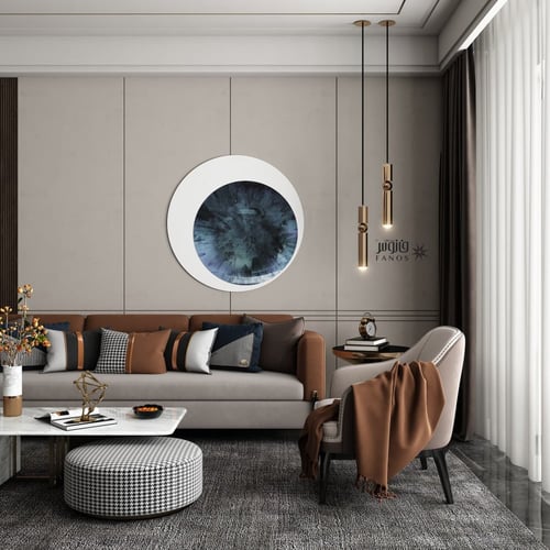 ثريا علاقية مودرن راقية بلون ذهبي