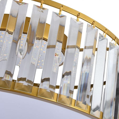 ثريا دائرية لطش كريستال قطر 40 سم