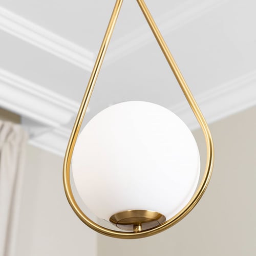 ثريا علاقية مودرن شكل قطرة ذهبية