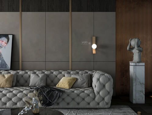 انارة ابليك ذهبي دائري