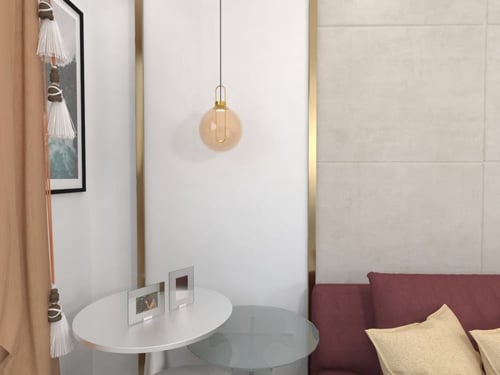 إنارة ليد مودرن علاقي زجاج