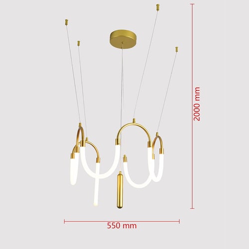 ثريا معلقة LED إنارة 360ْ قطر 55 سم