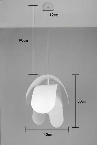 معلقة حديد مودرن شرائح بيضاء