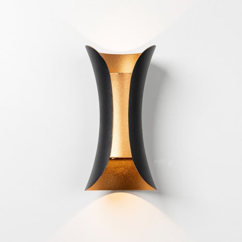 ابليك سور اسود ذهبي باضاءة ليد مدمجة