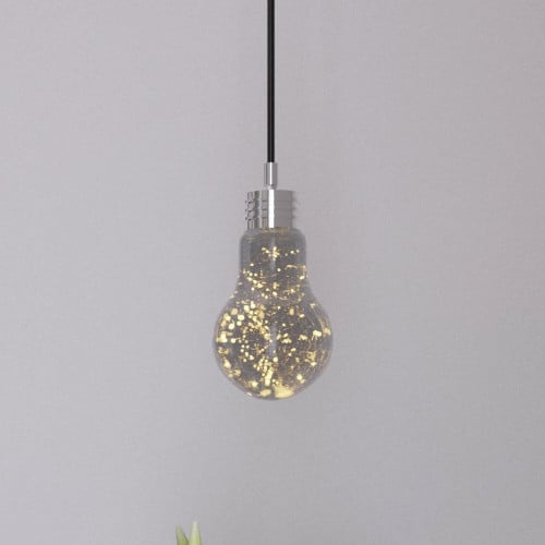 مصباح معلق زجاج ليد رمادي