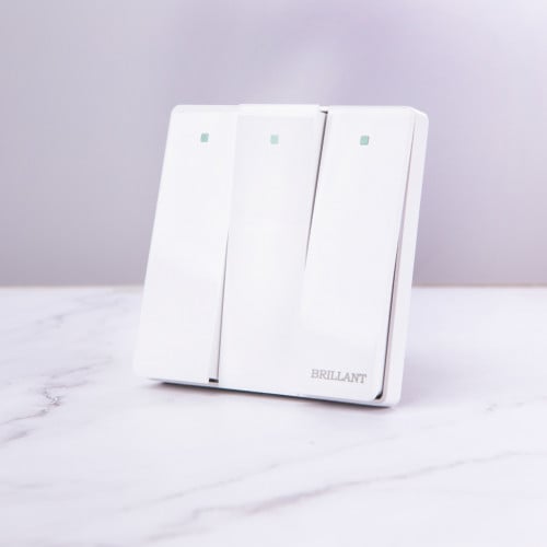 3-Way Switch – Modern White Brillant