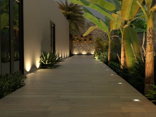 كشاف دفن أرضي مربع من الستانلس ستيل