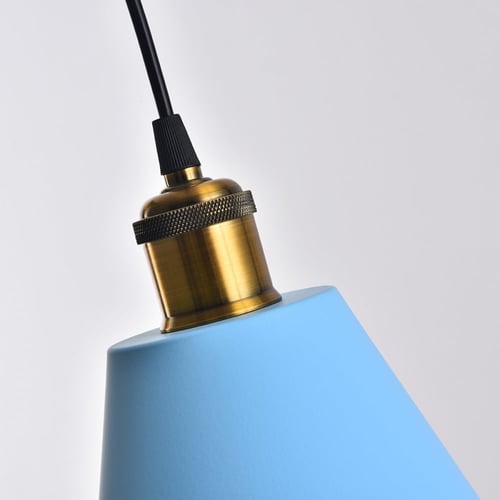 لمبة علاقية زرقاء بكوع ذهبي