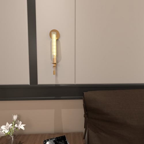 لمبة جدارية زجاج شفاف