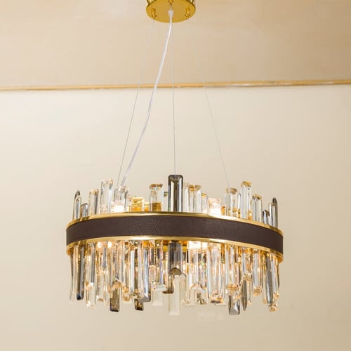 ثريا ستايل اوروبي كرستال مع حزام بني