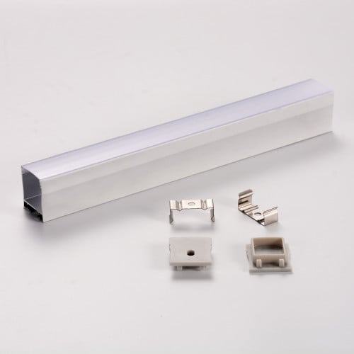 مجرى شريط ليد عرض 2.3 سم عمق 2.67 سم أبيض