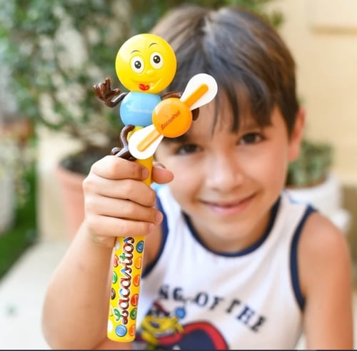 لاكاسا لاكاسيتوس حلوى مع لعبة مروحة 9*20جرام