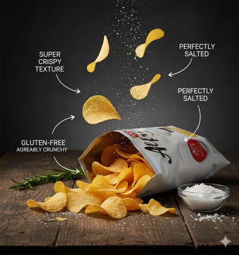 أميكا ألفريدو رقائق البطاطس المملحة 35 جرام